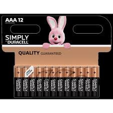 Duracell Simply AAA Alkaline Batteries 12 pack