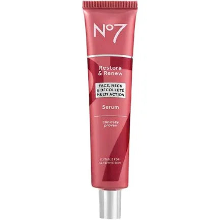 No7 Restore & Renew Face & Neck MULTI ACTION Serum 30ml